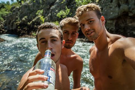 French Photographer Alexis Salgues And French Models Tony Rondinaud Corentin Gruson Behind The