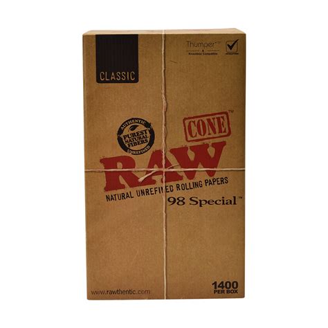 Raw Classic Cones 98 Special 1400ct Bulk Pack The Cloud Supply