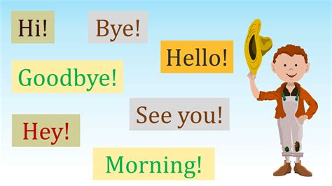 Simple Greetings Different Ways Of Saying Hello And Goodbye In English