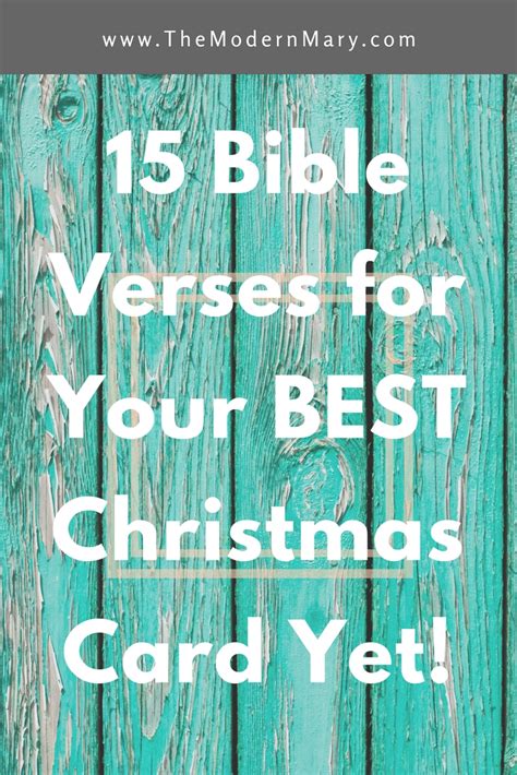 15 Verses for Your Best Christmas Card Yet  The Modern Mary