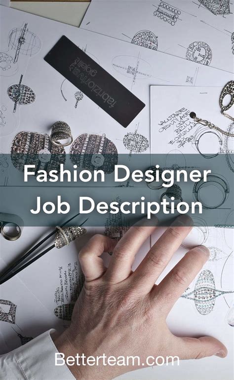 Fashion Designer Job Description Fashion Design Jobs Designer Job