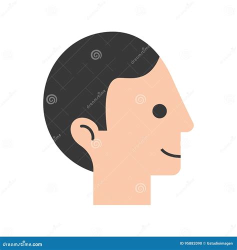 Head Human Profile Icon Stock Vector Illustration Of Innovation 95882090