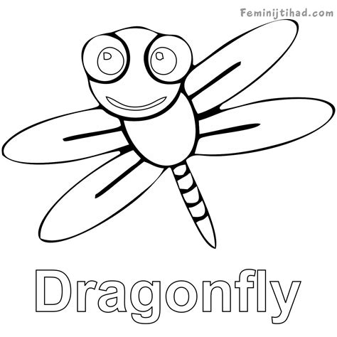 Cute Dragonfly Coloring Page Free Coloring Sheets Animal Coloring