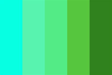 This color was named with the keyword blue turquoise by the users. Turquoise to Deep Green Color Palette