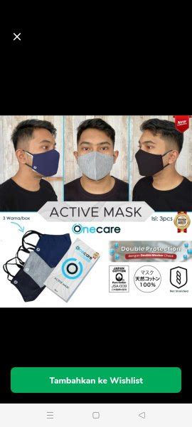 Jual Eza Masker Kain Sni One Care 3ply Berlabel Sni Earloop Mode Di Lapak Ezasyareza Bukalapak