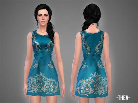 Thea Dress The Sims 4 Catalog