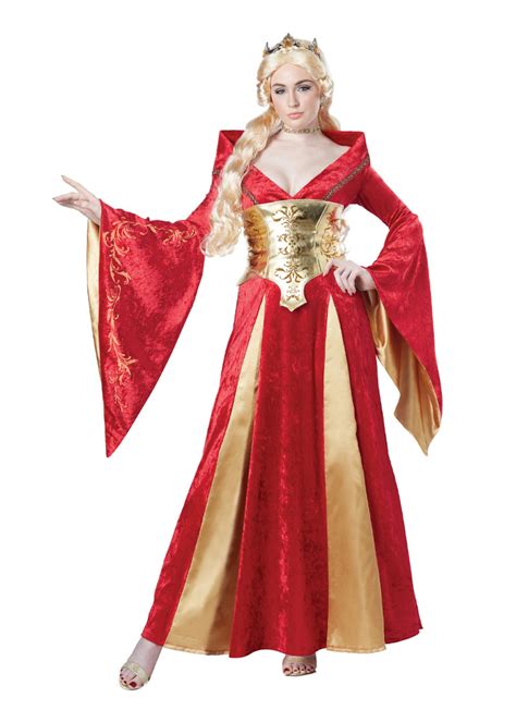 Medieval Queen Costume Womens Party On