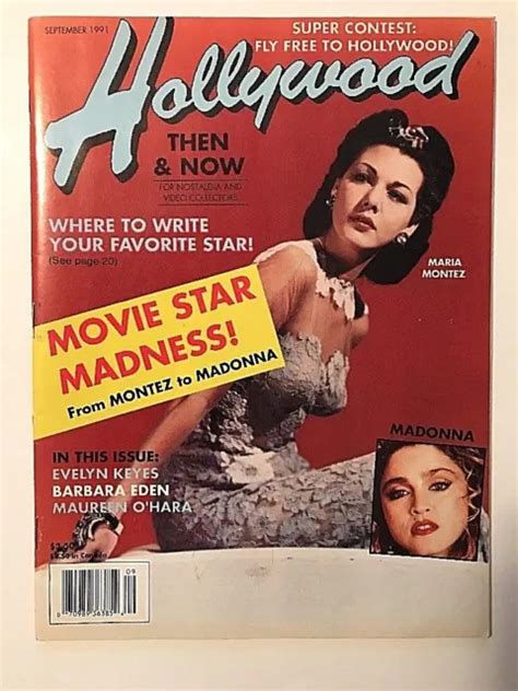 Maria Montez Madonna Hollywood Then And Now Magazine September 1991