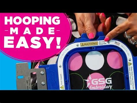 Mighty Hoop By Hoopmaster Easy Hooping Embroidery Tutorial Youtube