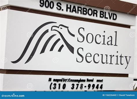 Social Security Administration Sign Editorial Photography Image Of