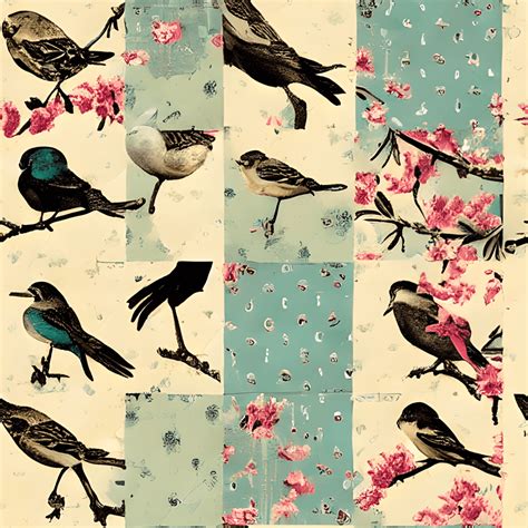 Vintage Birds Backgrounds · Creative Fabrica