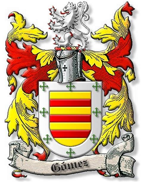 The Coat Of Arms Is Shown In Red Yellow And White