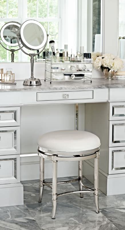 Find vanity stools at wayfair. Bailey Swivel Vanity Stool | Bathroom vanity chair, Vanity ...