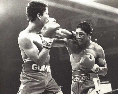 Juan Laporte And Wilfredo Gomez Boxing Black And White 8x10 Picture