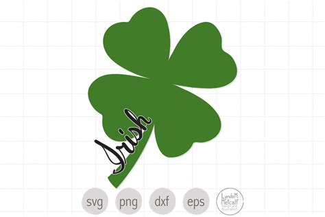 Lucky Irish Clover Svg Shamrock Svg Four Leaf Clover Svg By