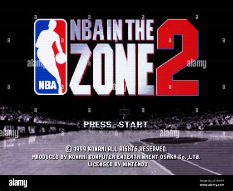 Nba In The Zone 2 Nintendo 64 Videogame Editorial Use Only Stock