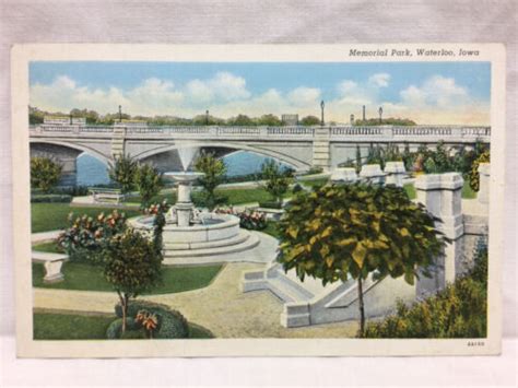 Vintage Postcard Memorial Park Waterloo Iowa Ebay