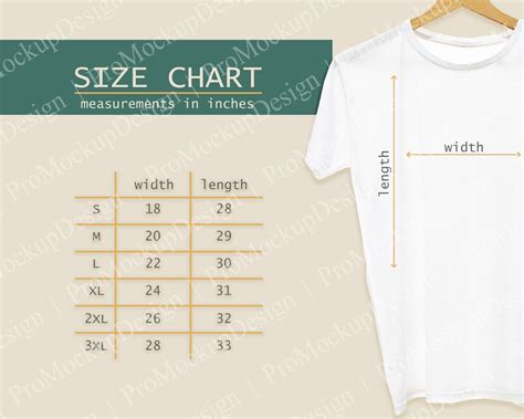 Gildan 5000 Size Chart In Inches And Centimeters Unisex Size Etsy