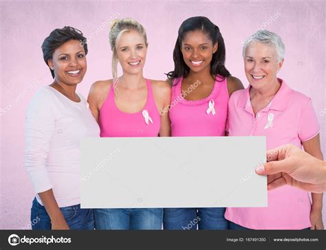 Pink Breast Cancer Awareness Women Stock Photo Vectorfusionart