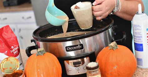 Homemade Crockpot Pumpkin Spice Latte Easy Slow Cooker Recipe