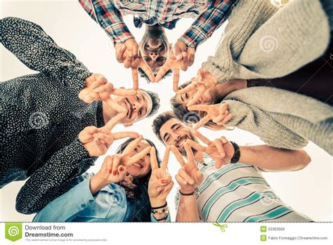 Group Of People In Circle Formation Stock Image Image Of Gathering