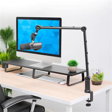 Mount It Adjustable Microphone Boom Arm 38 To 58 Screw Adapter