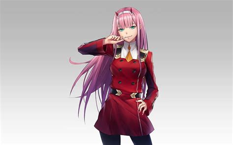 Download 950x1534 Wallpaper Zero Two Cute Anime Girl