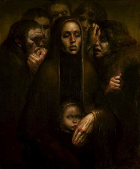 Luke Hillestad Art Painting Creepy Art Renaissance Art