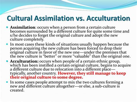 Acculturation Vs Assimilation — A Detailed View And All The Explanation