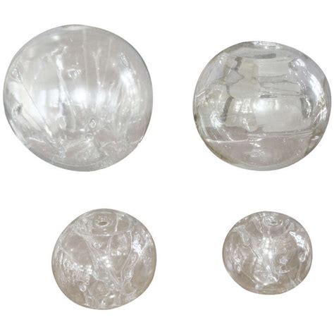 Three Large Art Glass Spheres By Peter Bramhill For Sale At 1stdibs