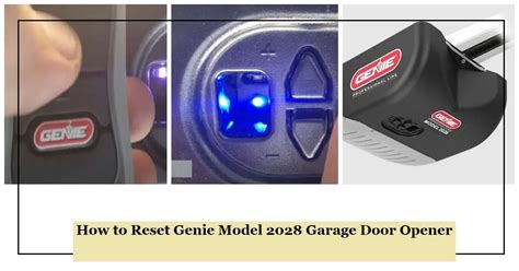 How To Reset Genie Model 2028 Garage Door Opener