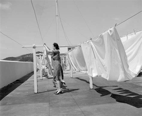 Rooftop Washing Line Wellington 1943 Washing Cleaning And Personal