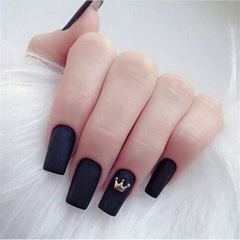 Stunning 45 Stunning Black Nails Ideas To Enhance Your Nail Beauty