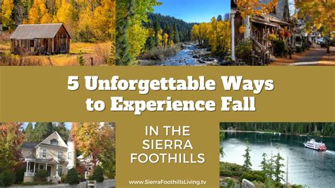 5 Ways To Experience Fall In The Sierra Foothills