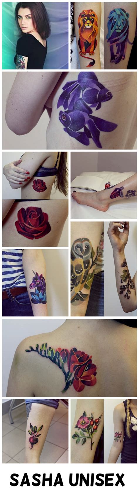 Sasha Unisex Tattoos Tatoo Tatuagens Tatuagem