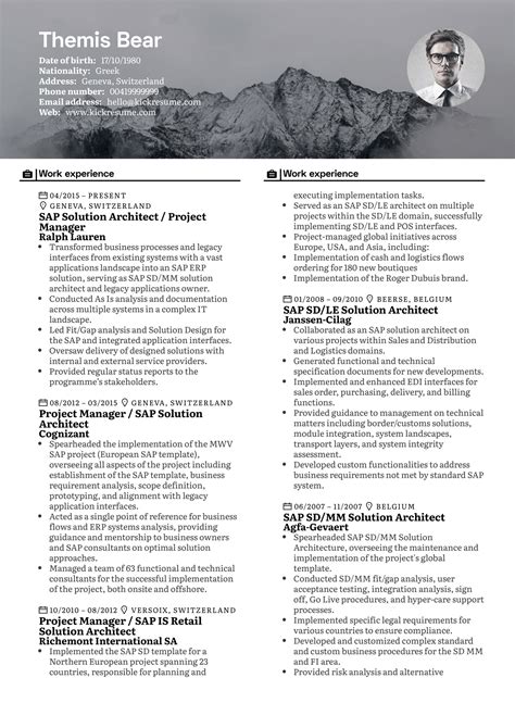 Project Manager Resume Sample Kickresume