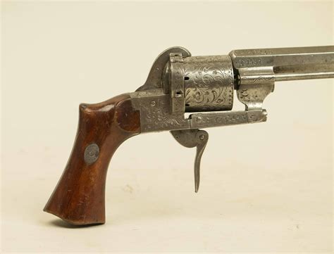 Lefaucheux A Paris Pinfire Pocket Revolver Fully Engraved