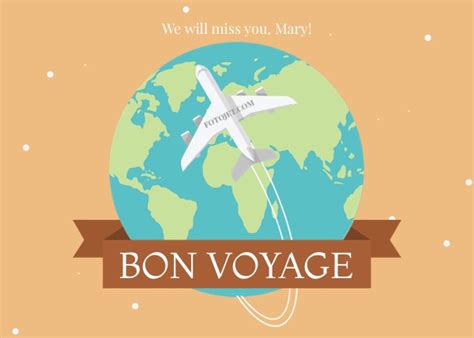 Free Printable Bon Voyage Cards