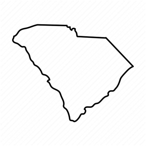 Outline Of South Carolina Map Map Of World