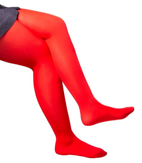 Red Pantyhose Spectacular Bright Red Nylons Red Tights Shocking And