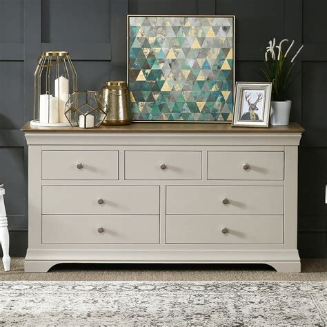 This white bedroom furniture offers a subtle solution to all your bedroom storage needs. Painted Furniture, Grey, Cream & White Painted Oak Bedroom ...