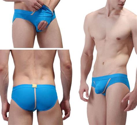Hot Design Mens Super Sexy Hole Boxer Briefs Low Rise Pouch Underwear Underpants Ebay