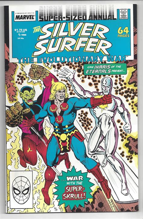 Marvel Comics Silver Surfer Annual 1 Silver Surfer Rare Comic Books