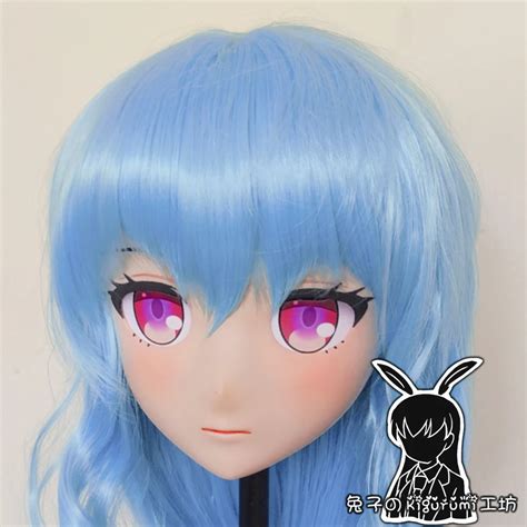 rb2143 full head quality handmade female girl resin japanese anime cartoon character cosplay
