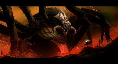 Ungoliant And Morgoth Melkor Morgoth Tolkien