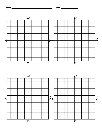 Free Printable Graph Paper With X And Y Axis Blank Coordinate Grids