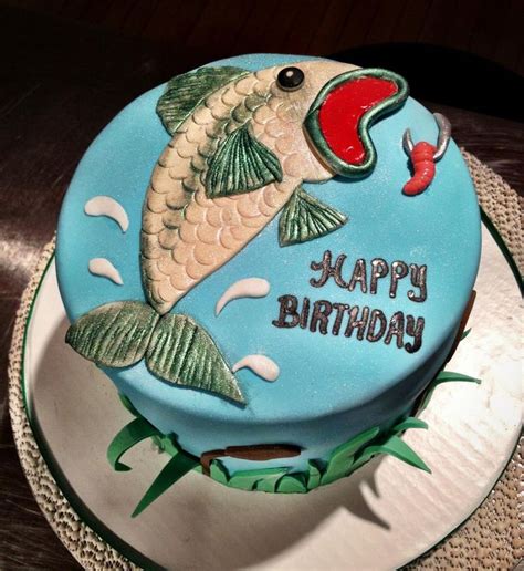 Bass Fishing Birthday Cake Creation Fish Cake Birthday New Birthday