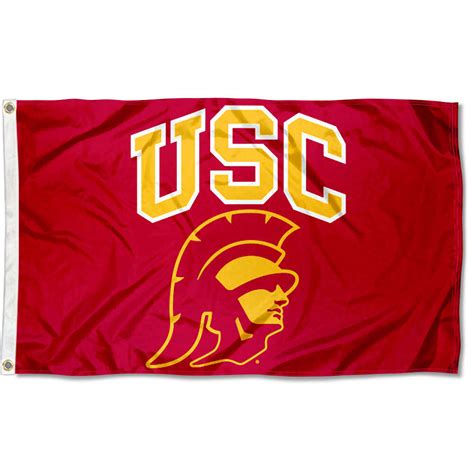 Southern Cal Usc Trojans Trojan Head Ncaa Flag Tailgating Banner