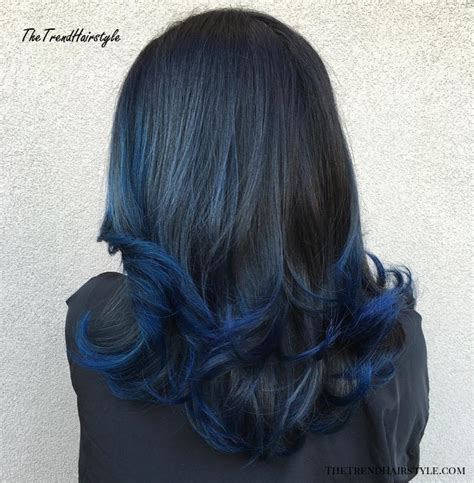 Deep Blue Bob 20 Dark Blue Hairstyles That Will Brighten