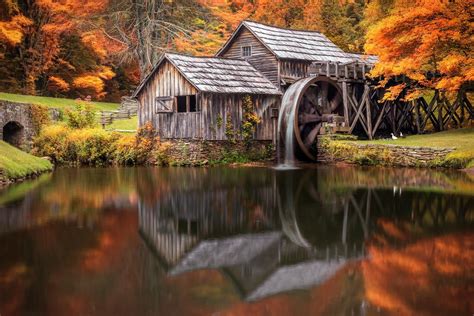 2048x1367 Free Watermill Earth Pictures Blue Ridge Parkway Blue